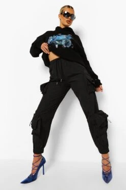 Jogginghose Mit Taschen-Detail -Günstiges Mode Takt Geschäft fzz06703 black xl 2