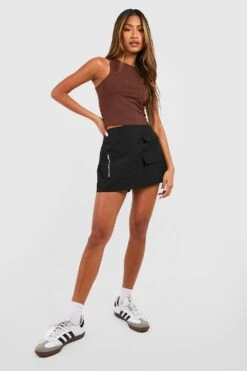 Basic Racer Crop Top 6 Basic Racer Crop Top -Günstiges Mode Takt Geschäft fzz16741 chocolate xl 2