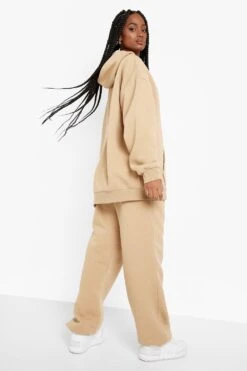 Recycelte Premium Oversize Jogginghose Mit Design-Text -Günstiges Mode Takt Geschäft fzz36852 taupe xl 1