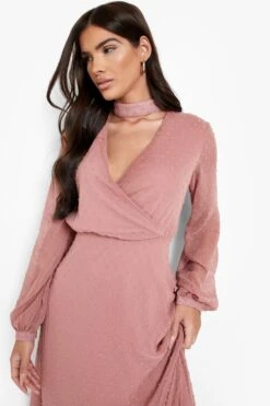 Langärmliges Wickel-Maxikleid 7 Langärmliges Wickel-Maxikleid -Günstiges Mode Takt Geschäft fzz40349 dusty20rose xl 3