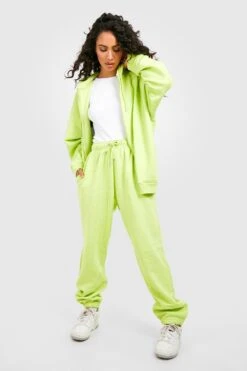Recycelte Basic Oversize Jogginghose 6 Recycelte Basic Oversize Jogginghose -Günstiges Mode Takt Geschäft gzz02906 lime xl 2