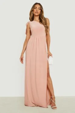 Einärmliges Maxikleid