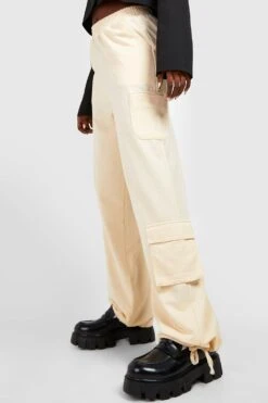 Cargo-Jogginghose Mit Geradem Bein Und Taschen -Günstiges Mode Takt Geschäft gzz22186 stone xl 3