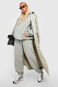 Basic Oversize Jogginghose -Günstiges Mode Takt Geschäft gzz25094 khaki xl 2