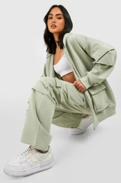 Jogginghose Geradem Bein Und Cargo-Tasche -Günstiges Mode Takt Geschäft gzz27784 sage xl 2