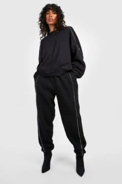 Oversize Jogginghose Mit Reißverschluss-Detail