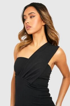 Asymmetrisches Wickel-Midikleid 7 Asymmetrisches Wickel-Midikleid -Günstiges Mode Takt Geschäft gzz35797 black xl 3