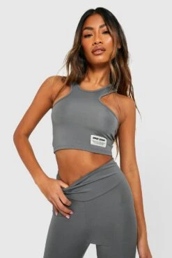 Active Racer Crop Top 6 Active Racer Crop Top -Günstiges Mode Takt Geschäft gzz36101 charcoal xl 2