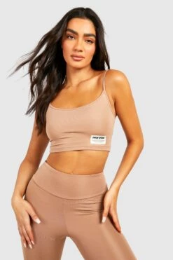 Active Crop Top Mit Etikett 6 Active Crop Top Mit Etikett -Günstiges Mode Takt Geschäft gzz36105 taupe xl 2