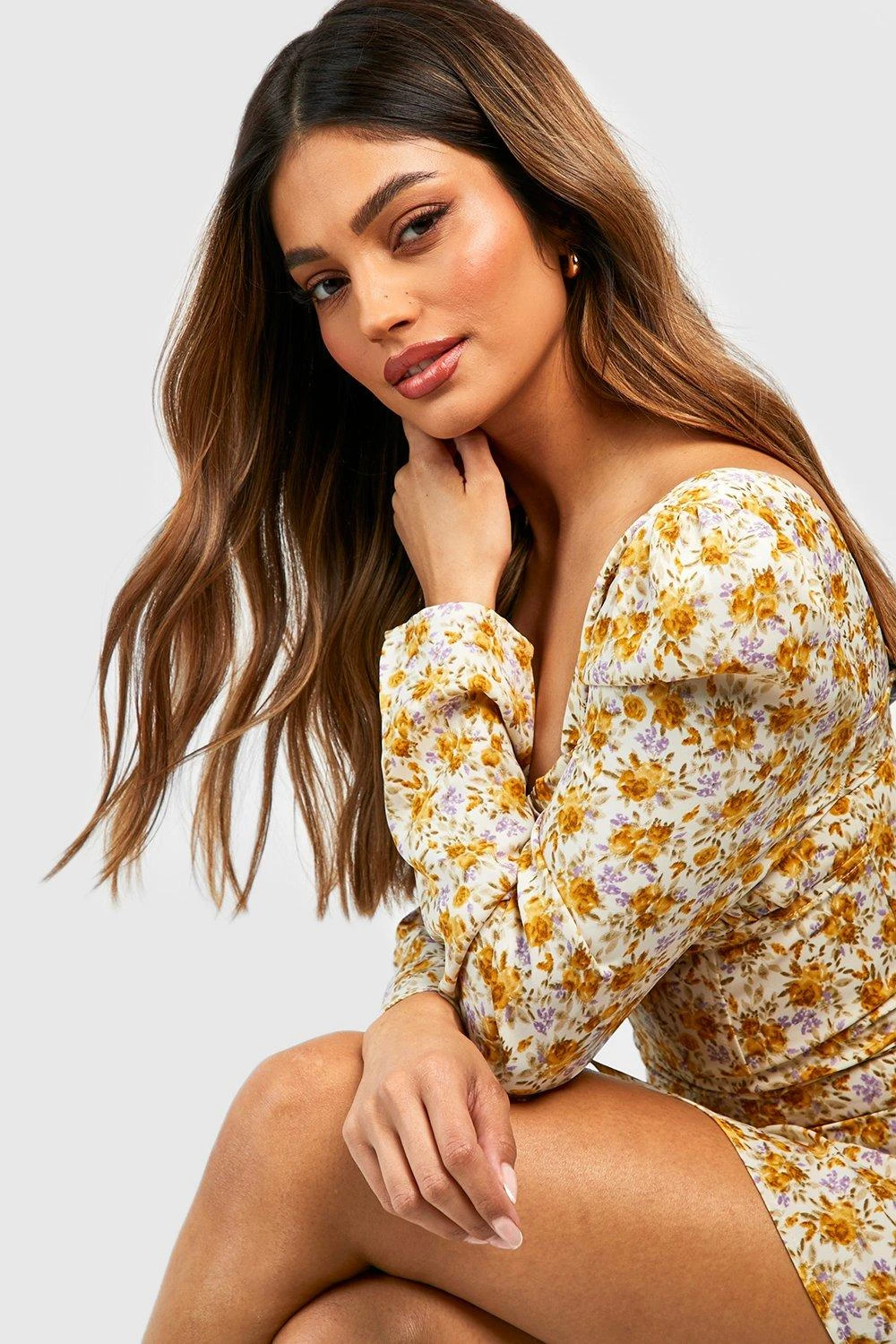 Skaterkleid Mit Floralem Print 4 Skaterkleid Mit Floralem Print – Bild 4