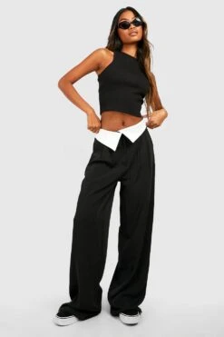 Geripptes Racer Crop Top -Günstiges Mode Takt Geschäft gzz46849 black xl 2