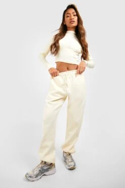 Crop Top Mit Naht-Detail -Günstiges Mode Takt Geschäft gzz47840 ecru xl 3