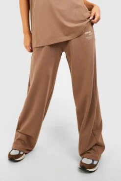 Weite Jogginghose Mit Slogan 7 Weite Jogginghose Mit Slogan -Günstiges Mode Takt Geschäft gzz48288 mocha xl 3