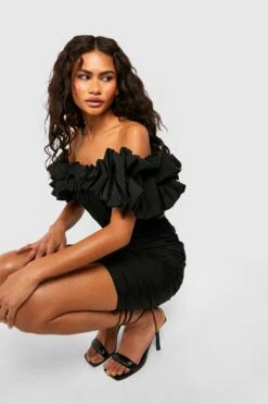 Minirock Mit Seitlicher Raffung -Günstiges Mode Takt Geschäft gzz48619 black xl 3