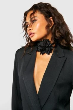 Asymmetrisches Wickel-Blazerkleid -Günstiges Mode Takt Geschäft gzz48626 black xl 3