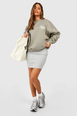 2er-Pack Minirock Mit Hohem Bund In Schwarz & Grau -Günstiges Mode Takt Geschäft gzz48869 black xl 2