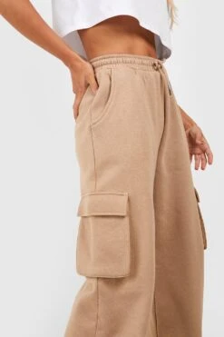 Cargo-Jogginghose Mit Weitem Bein -Günstiges Mode Takt Geschäft gzz49712 taupe xl 3