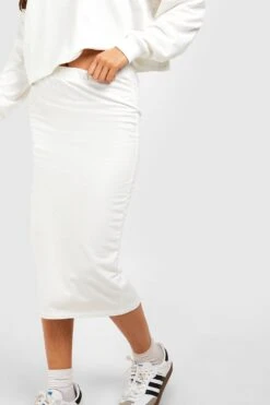 Sweat-Midirock 7 Sweat-Midirock -Günstiges Mode Takt Geschäft gzz50162 ecru xl 3