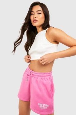 Sweatshirt Mit Sports Club Slogan Und Shorts