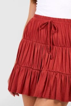 Gestufter Jersey-Minirock -Günstiges Mode Takt Geschäft gzz51119 spice xl 3