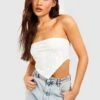 Strukturiertes Jersey Crop Top