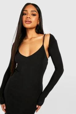 Bolero-Maxikleid 7 Bolero-Maxikleid -Günstiges Mode Takt Geschäft gzz52285 black xl 3