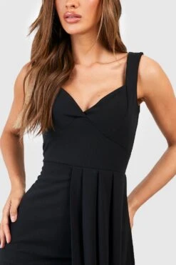 Wickel-Minikleid Mit Drapiertem Detail 7 Wickel-Minikleid Mit Drapiertem Detail -Günstiges Mode Takt Geschäft gzz52575 black xl 3