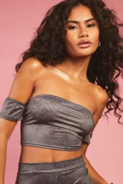 Bandeau Crop Top 7 Bandeau Crop Top -Günstiges Mode Takt Geschäft gzz53375 snake xl 3