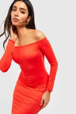 Basics Bardot-Maxikleid -Günstiges Mode Takt Geschäft gzz53525 orange xl 3