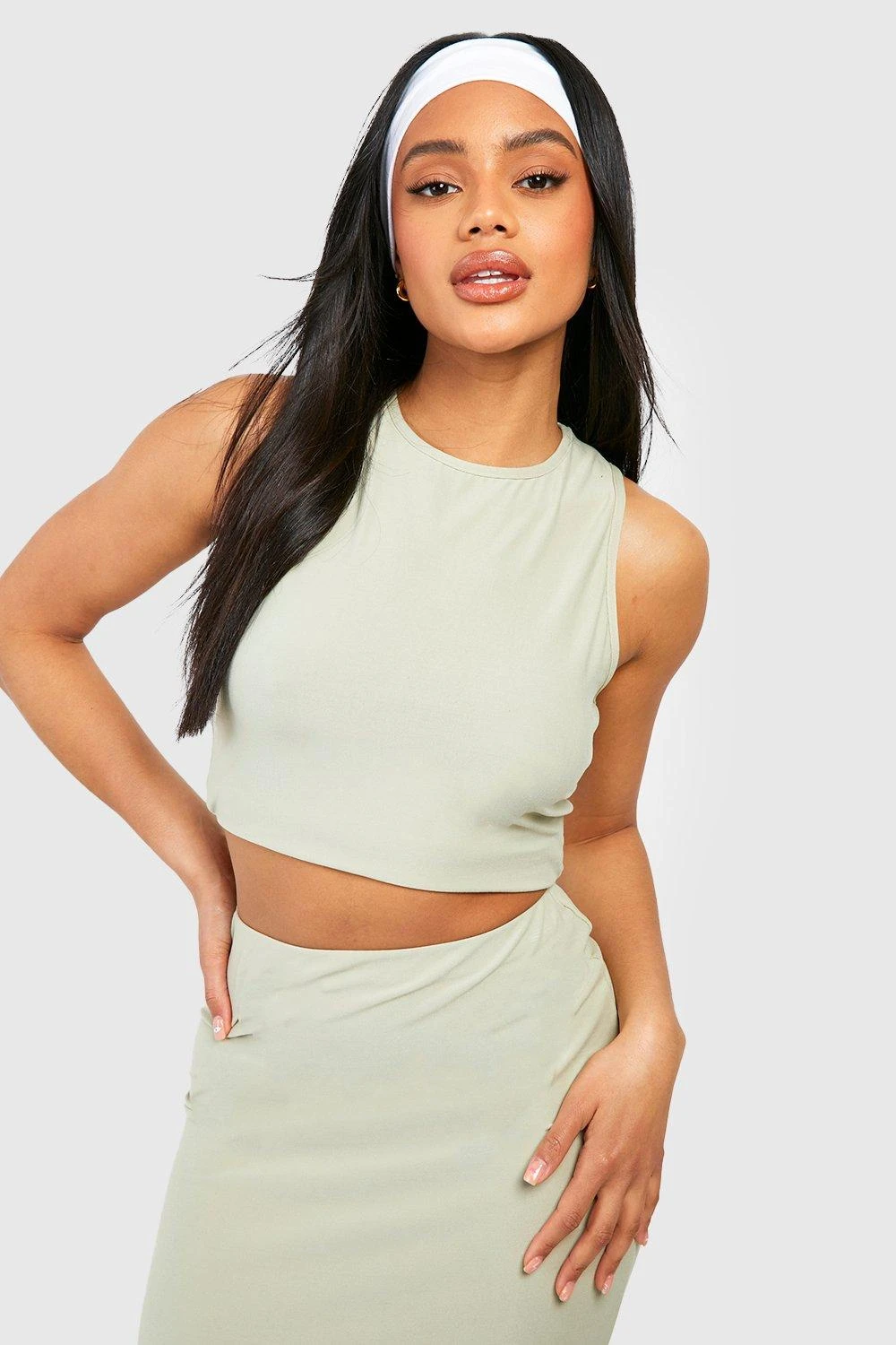 Soft Touch Racer Crop Top 1 Soft Touch Racer Crop Top
