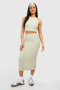 Soft Touch Racer Crop Top 6 Soft Touch Racer Crop Top -Günstiges Mode Takt Geschäft gzz53564 sage xl 2