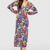 Midikleid Mit Blumenprint