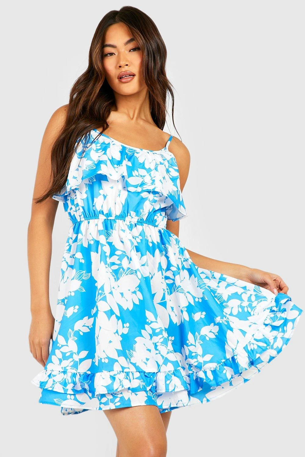 Florales Kleid Mit Rüschen-Detail 4 Florales Kleid Mit Rüschen-Detail – Bild 4