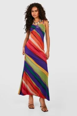 Mesh-Maxikleid Mit Farbverlauf -Günstiges Mode Takt Geschäft gzz54399 pink xl 2