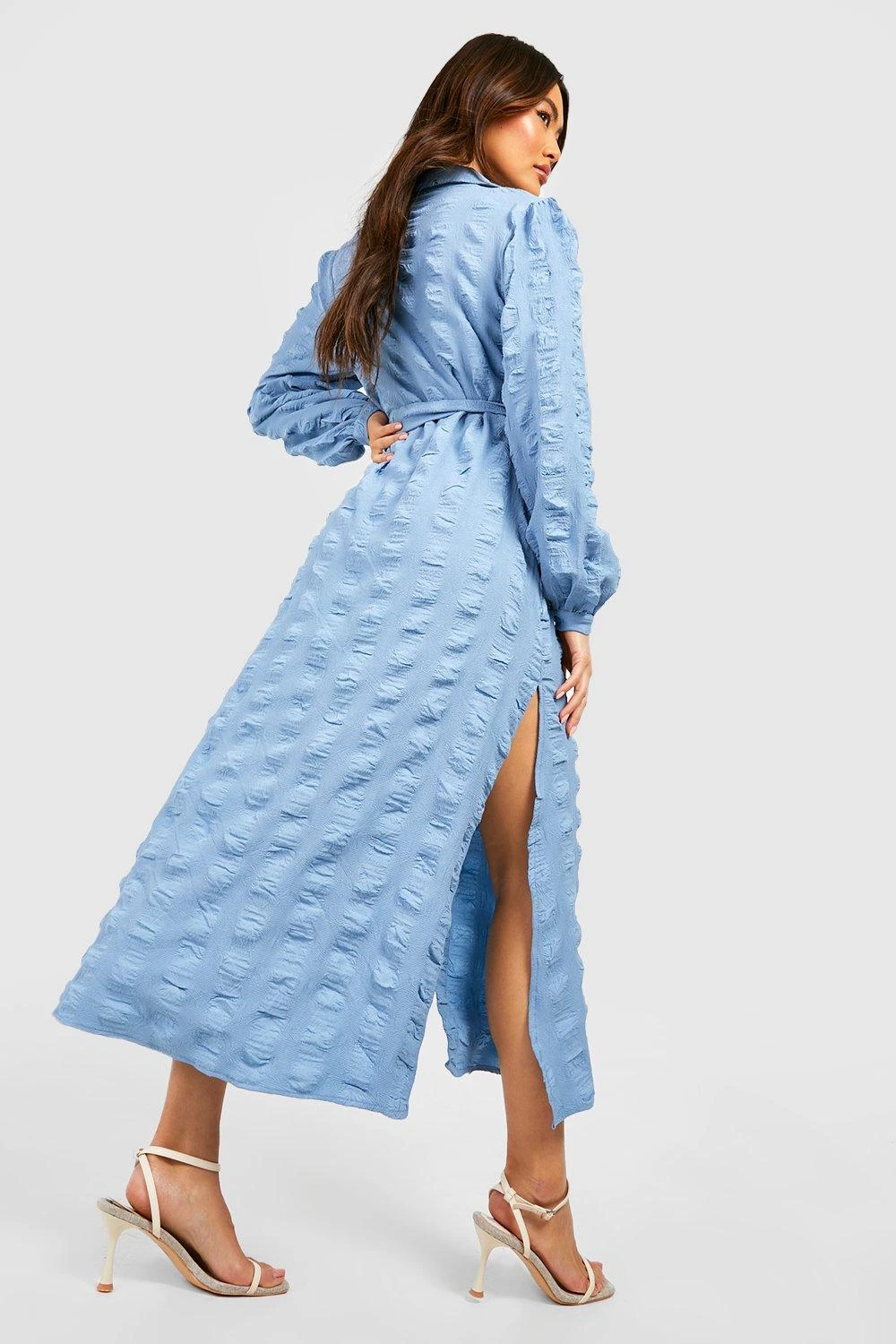 Strukturiertes Hemd-Kleid 2 Strukturiertes Hemd-Kleid – Bild 2