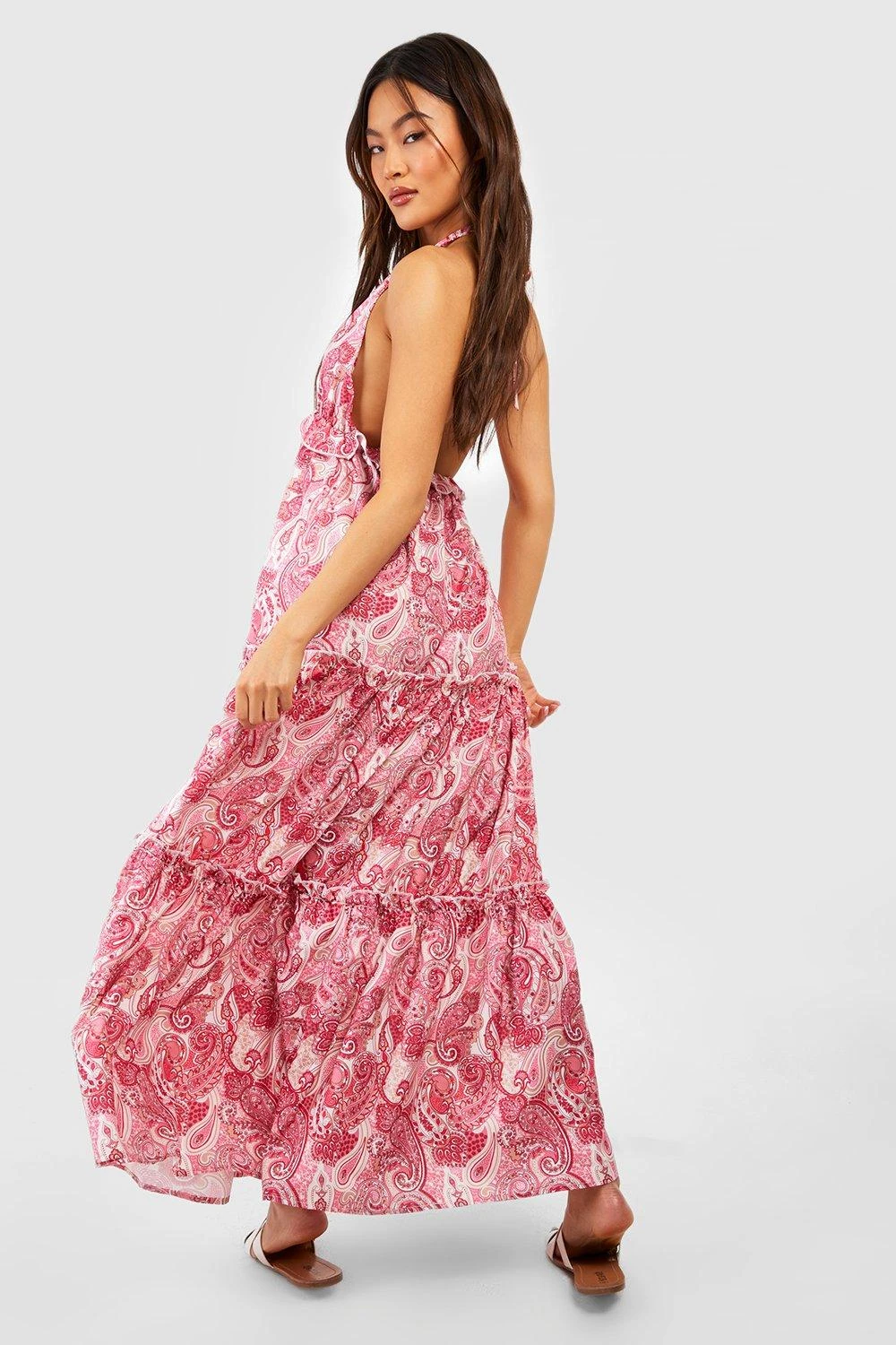 Gestuftes Maxikleid Mit Paisley-Print 2 Gestuftes Maxikleid Mit Paisley-Print – Bild 2