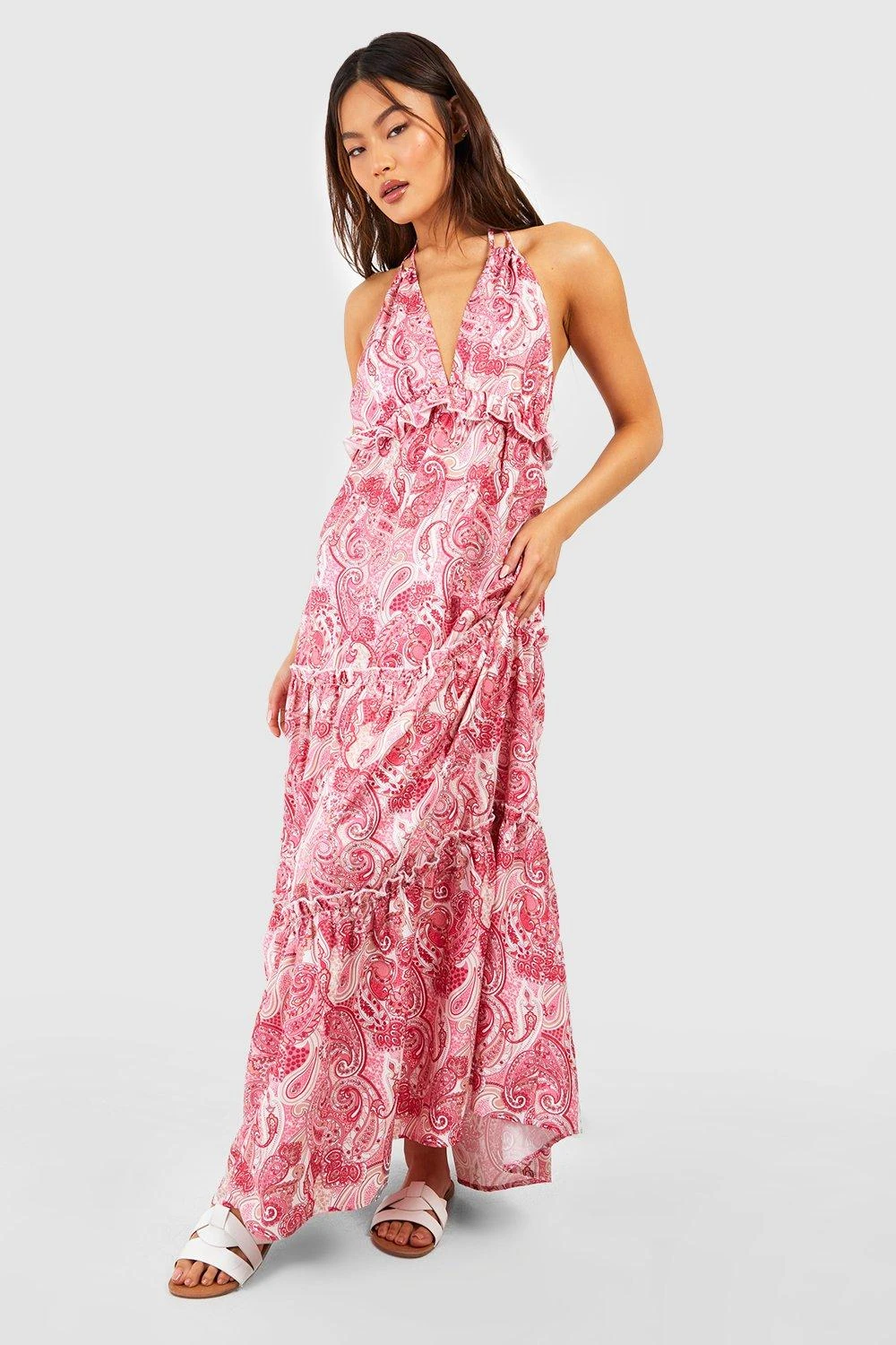 Gestuftes Maxikleid Mit Paisley-Print 3 Gestuftes Maxikleid Mit Paisley-Print – Bild 3